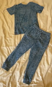 T Shirt Trousers Child Size 5/6yrs Set x2pc Top Bottoms Green Planet Earth - Picture 1 of 5