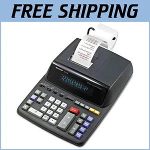 Stylish Black Printing Calculator with Quick Adjustment and Grand Total Features - Picture 1 of 9