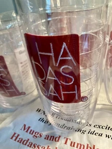 Juego de 8 vasos y tazas Tervis Hadassah organización judía para mujeres Nuevo de Lote Antiguo - Imagen 1 de 5