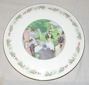 Plato de pastel de 11 pulgadas Minton Royal Doulton Wimbledon Collection The Tennis Party - Imagen 1 de 4