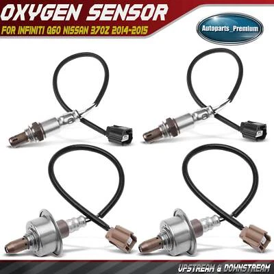 4x Sensor de oxígeno O2 aguas arriba y aguas abajo para Infiniti Q60 Nissan 370Z 2014-2015 Foto 1 de 4