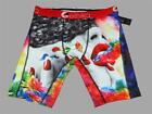 Ethika Colorful Pandora Woman's Face Red Lips Nails Flowers Long Boxers Men's