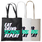 Tote Bag Halloween SCARE Slogan Reusable Shopper Trick Or Treat Shopping Gift