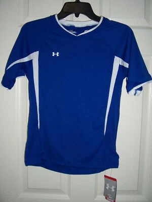 Camisa de fútbol Under Armour para niñas mediana, UA HeatGear manga corta nueva con etiquetas Foto 1 de 2