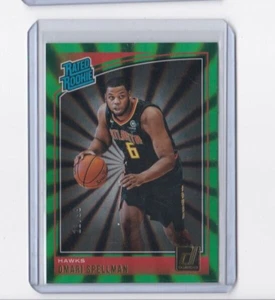OMARI SPELLMAN 18-19 DONRUSS HOLO GREEN LASER PARALLEL ROOKIE CARD - SERIAL #'D/99 - Bild 1 von 23