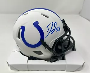 Mini casco lunare firmato Darius Shaquille Leonard Indianapolis Colts BAS COA 443 - Foto 1 di 4