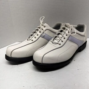 New Women Callaway Golf Shoe size 10.5 White Purple Stripe - Picture 1 of 6