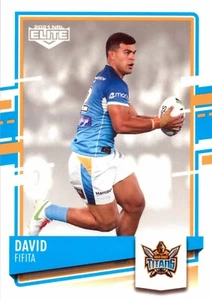 2021 GOLD COAST TITANS NRL Card DAVID FIFITA Elite - Picture 1 of 2