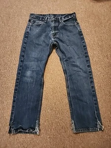 LEVI’S 505 Corte Recto Pierna Lados Para Botas-100% Algodón Denim JEANS 33x30 - Imagen 1 de 7