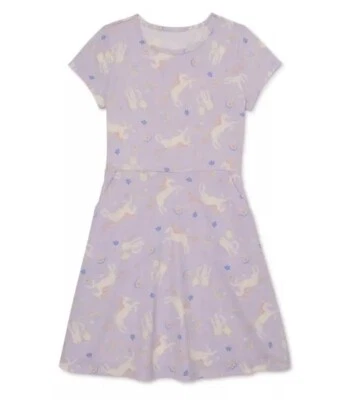 Vestido de Juego Wonder Nation Niñas Unicornio Manga Corta Bolsillos (Talla XL 14-16 PLUS) Foto 1 de 4