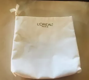 "Bolsa de maquillaje cosmético blanca L'OREAL PARIS 8"" X 8""" - Imagen 1 de 2