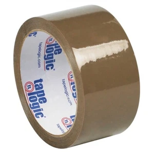 Tape Logic #53 PVC Natural Rubber Tape Tan 2" x 55 yard Roll (6 Pack) - Picture 1 of 1