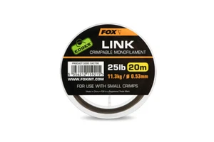 Fox Edges Link Trans Khaki Mono 25lb / 0,53mm 20m Vorfachmaterial - Picture 1 of 3
