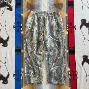 Vintage Y2K Realtree Camo Camouflage Sweatpants Size Medium Gym Workout Lifting - Picture 1 of 8