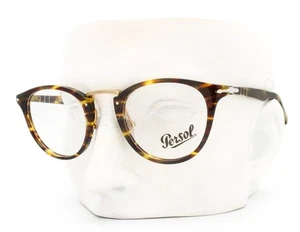 Persol 3107V 938 Typewriter Edt Eyeglasses Glasses Yellow Brown Havana w/case - Picture 1 of 6