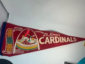 Vintage 1967 St. Louis Cardinals NL Champs Wimpel Busch Stadium MLB Filz - Bild 1 von 5