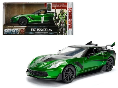2016 Diecast Model Car - 1/24 Chevrolet Corvette Crosshairs Green from Transf... - Image 1 of 2