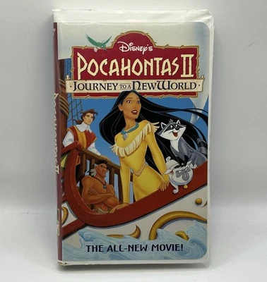 Pocahontas II Journey New World VHS Disney Video Tape Collection VTG Clamshell - Image 1 of 4