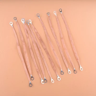 10pcs 11.4" Car Battery Lead Braided Copper Earth Strap Cable New - Image 1 of 4