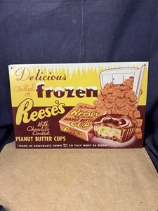 1999 Reese's Peanut Butter Cups Blechschild - 16” x 10,25” - lecker - Hershey - Bild 1 von 10