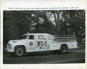 Ship Bottom NJ 1955 Ford Great Eastern Pumper 8x10 Fire Apparatus Photo - Picture 1 of 1