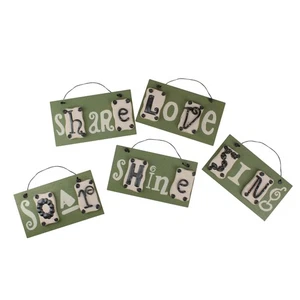 Roman Set of 5 Better Homes & Gardens Inspirational Home Wall Plaques #23582 - Picture 1 of 3