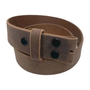 F&L Gürtel klassisch vollnarbig braun Leder Herren Wechselschnalle Gr. 34  - Bild 1 von 5