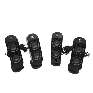 Logitech X-230 Computer Speakers Set Of 4 Speakers Only Tested - Picture 1 of 15