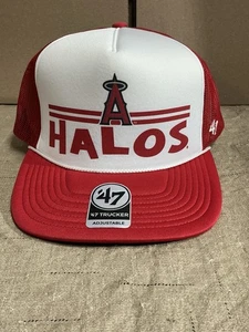 '47 MLB Los Angeles Angels Retro Region Foam rot Trucker verstellbar Herren Mütze - Bild 1 von 6
