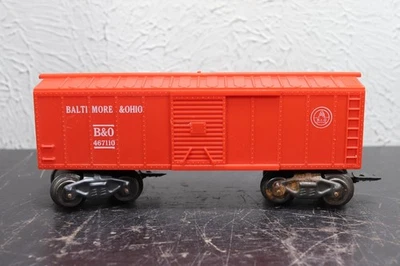 MARX O GAUGE BALTIMORE & OHIO RED BOXCAR B&O #467110 MODEL TRAIN - Image 1 of 4