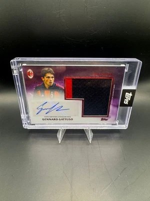 2025 Topps Milan 125 AC Milan Legend GENNARO GATTUSO Relic/Patch Auto 09/25 - Image 1 of 3
