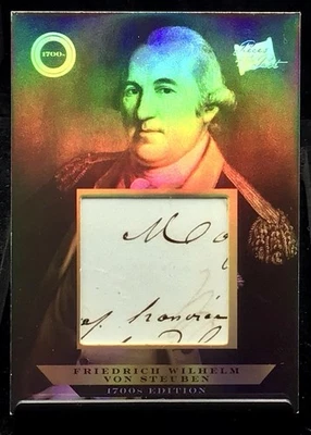 2024 Pieces Of The Past 1700s Friedrich Wilhelm Von Steuben Hand Writing Relic - Image 1 of 2