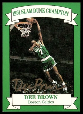 1991 Slam Dunk Champion Signed Dee Brown Auto - Image 1 of 2