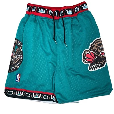 Pantalones cortos de baloncesto Just Don Vancouver Grizzlies 1996-97 verde azulado L madera dura clásicos Foto 1 de 4