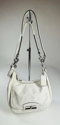 Coach Madison / Kristin Leather Shoulder Bag 12938 White Cream Pink lining Vtg - Image 1 of 4