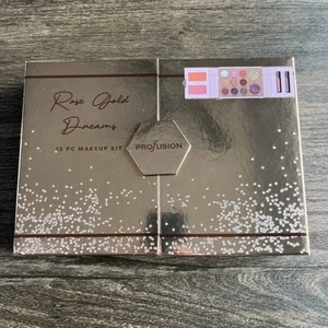 Profusion Cosmetics ROSE GOLD DREAMS 15PC FULL FACE PALETTE EYES LIPS CHEEK+๐๐ - Picture 1 of 7