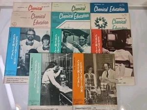Vintage 1966 - 1978 Journal of Chemical Education Lot of 11 - Foto 1 di 11