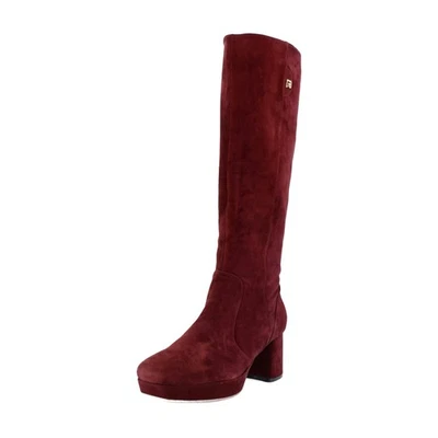 Aerosoles Sydney Womens Boots Burgundy Suede - Image 1 of 4