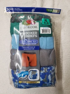 Fruit of the Loom Boys' 7pk Boxer Briefs – XL 18-20 (126-146 pounds) - Picture 1 of 5