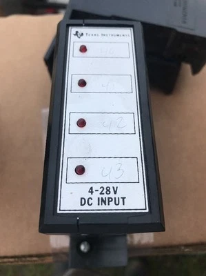 Texas Instruments 4-28 DC Input Module, 6MT13-D05L, Used, WARRANTY - Image 1 of 4