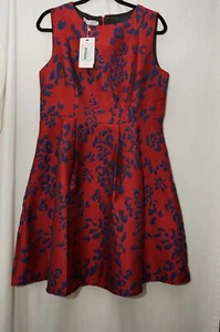 Yishiqi New Dress Womens Size US 12 Wine Red Fit & Flare Sleeveless Lined NWT - Picture 1 of 10