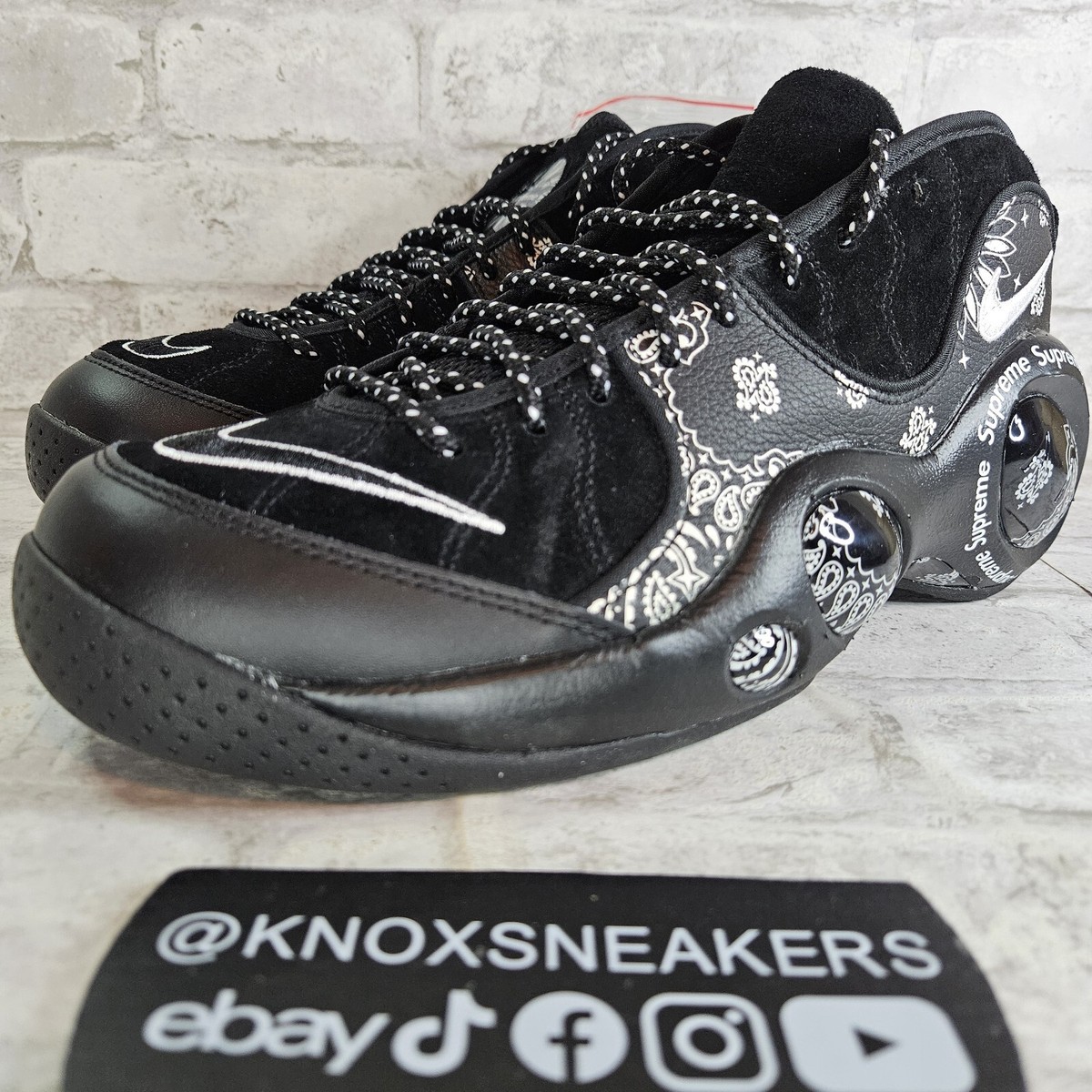 Nike Supreme x Air Zoom Flight 95 SP Black for Sale Nike Supreme x Air Zoom Flight 95 SP Black for Sale