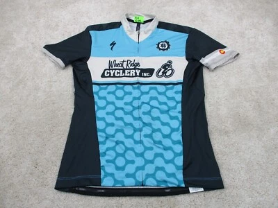 Camiseta deportiva de ciclismo especializada para mujer mediana Wheat Ridge Cyclery RBX Comp camisa con cremallera Foto 1 de 4