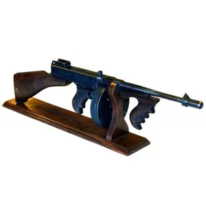 Stand for The Submachine Thompson (Tommy Gun) - Natural Wood (Ash) - Picture 1 of 5