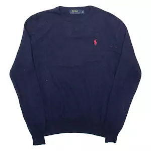 POLO RALPH LAUREN Herren Pullover Blau Eng Strick Wolle XS - Bild 1 von 6