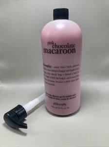 Philosophy Pink Chocolate Macaroon shampoo gel doccia bagno a bolle 32 oz con pompa - Foto 1 di 4