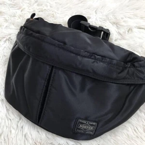 Yoshida Porter Tanker Waist Bag Shoulder bag black moon shape - Picture 1 of 6