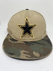 Dallas Cowboys Salute to Service New Era NFL Khaki Camo Hat Cap Size 7 - Imagen 1 de 5