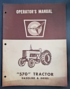 Cockshutt - Model 570 Gasoline/Diesel Tractor Original Set Up - Operators Manual - Picture 1 of 8