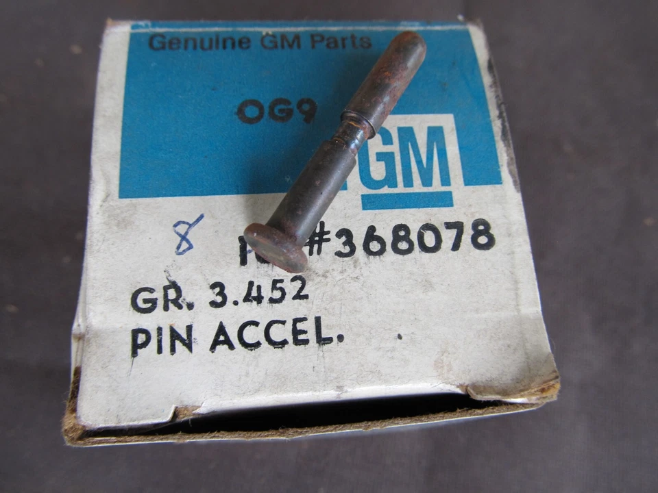 Nuevo de Lote Antiguo 1967-81 Chevrolet Oldsmobile Buick Pontiac acelerador pedal de gasolina pasador 368078 Foto 1 de 1